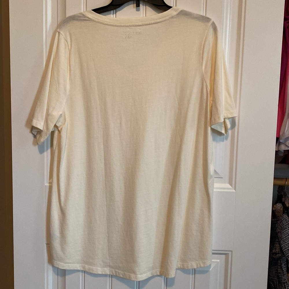 Terra & Sky Cream V-Neck T-Shirt - Picture 2 of 3